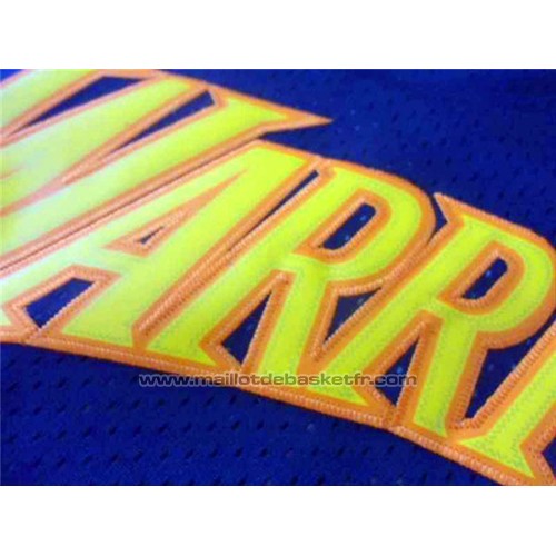 Maillot Golden State Warriors Stephen Curry #30 Retro Bleu